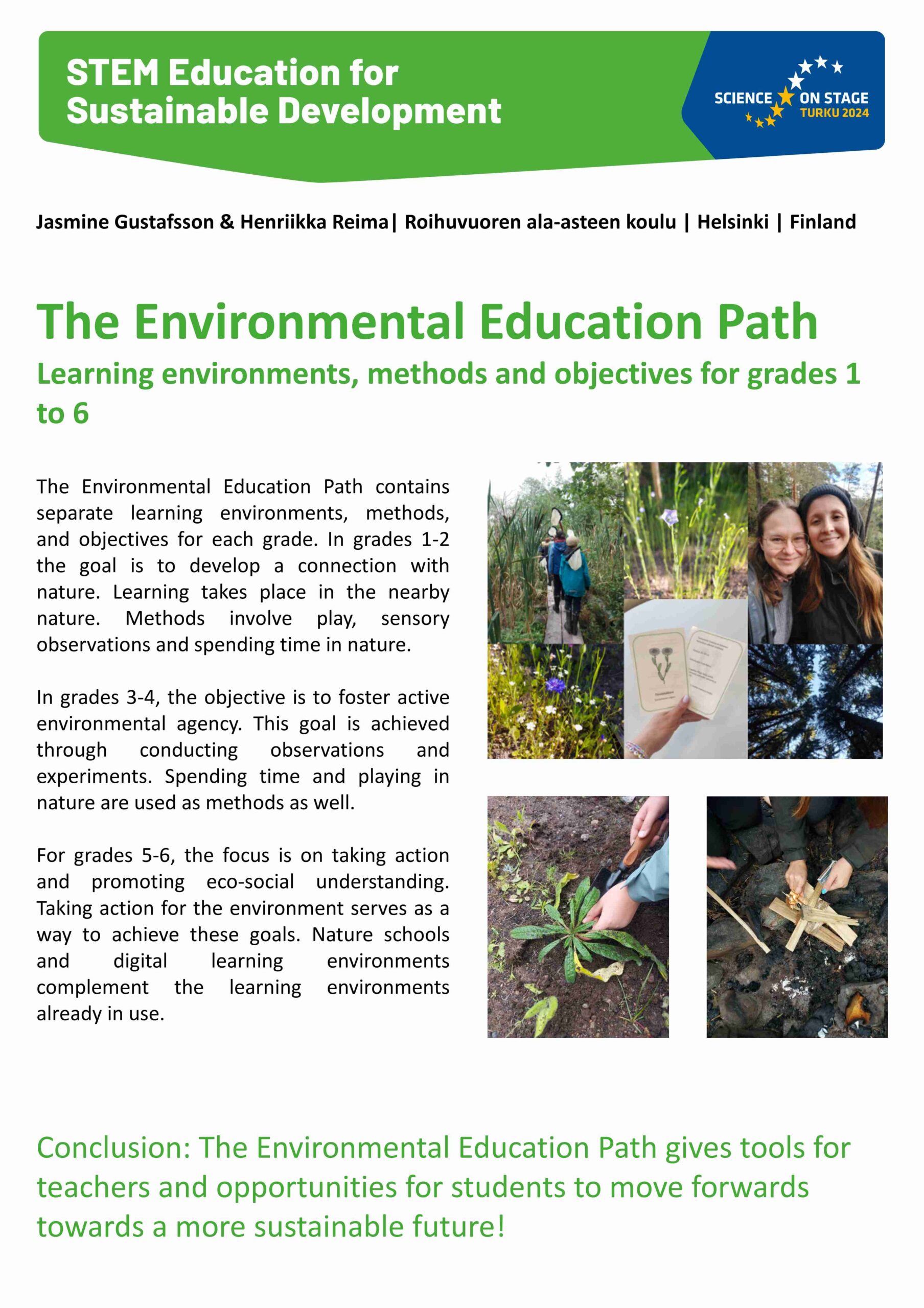 STEM Education for Sustainable Development - Science on Stage 2024